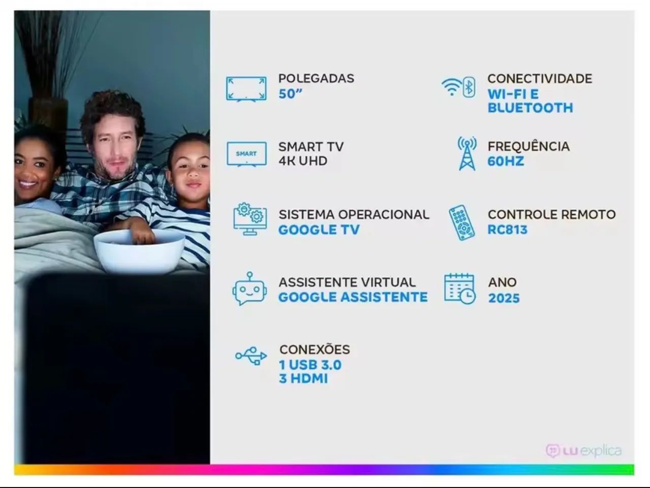 Smart Tv 4k 50 polegadas  - Foto 3