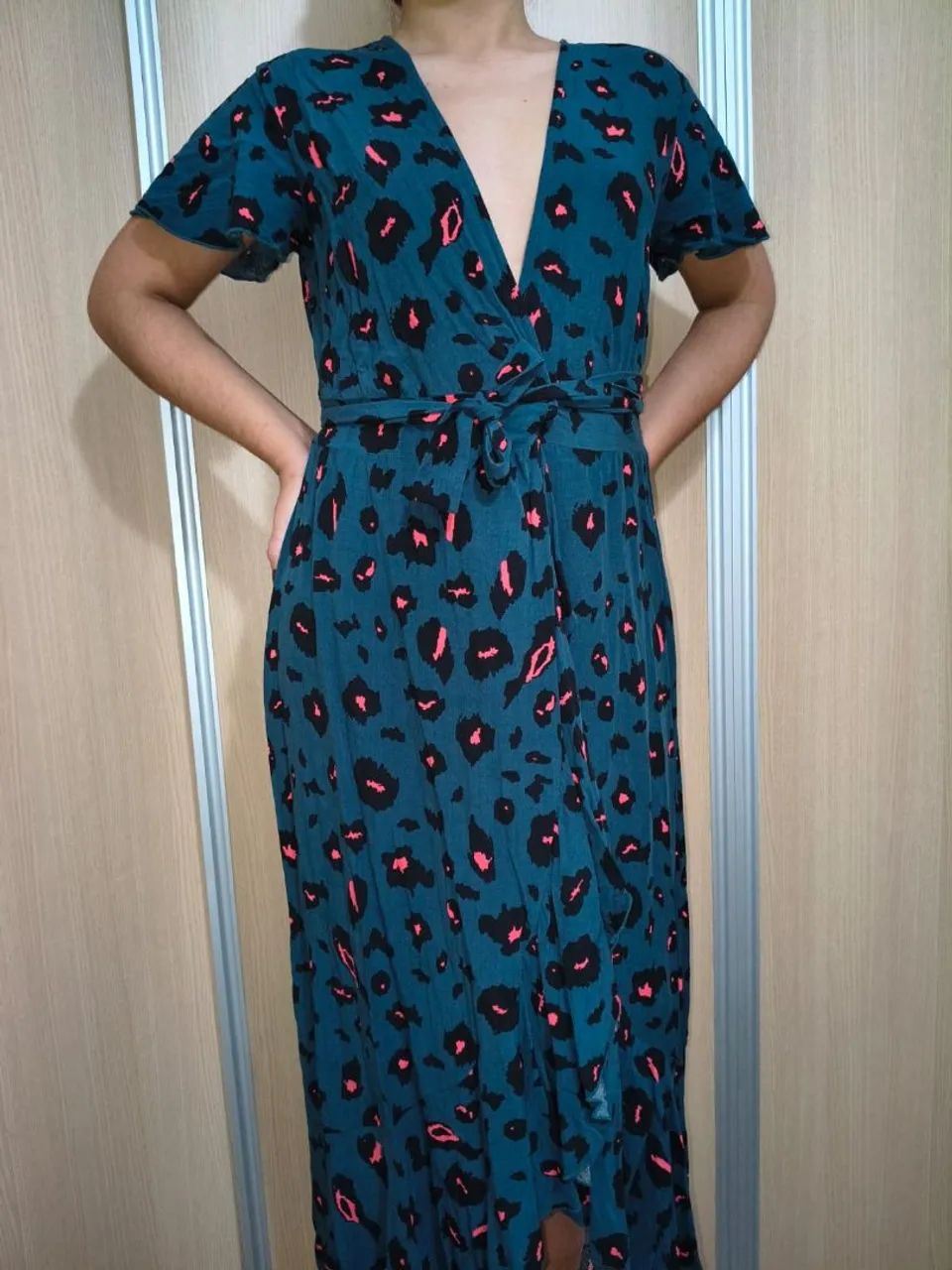 Vestido em viscose saia envelope  - Foto 2