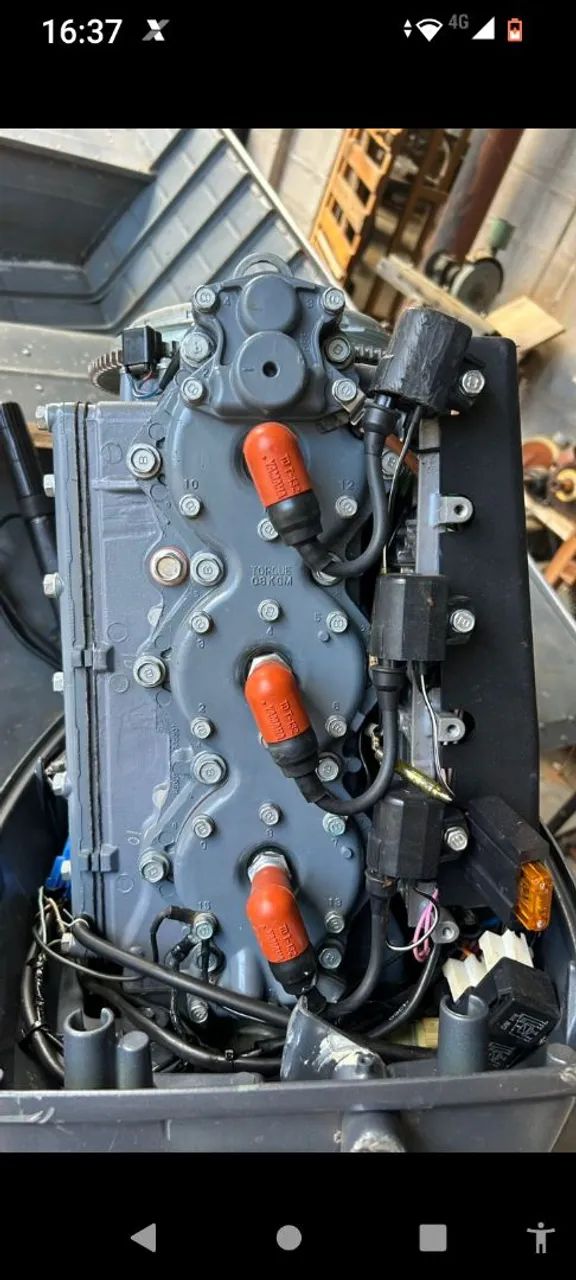 motor de popa 90 hp yamaha surfski - Foto 3