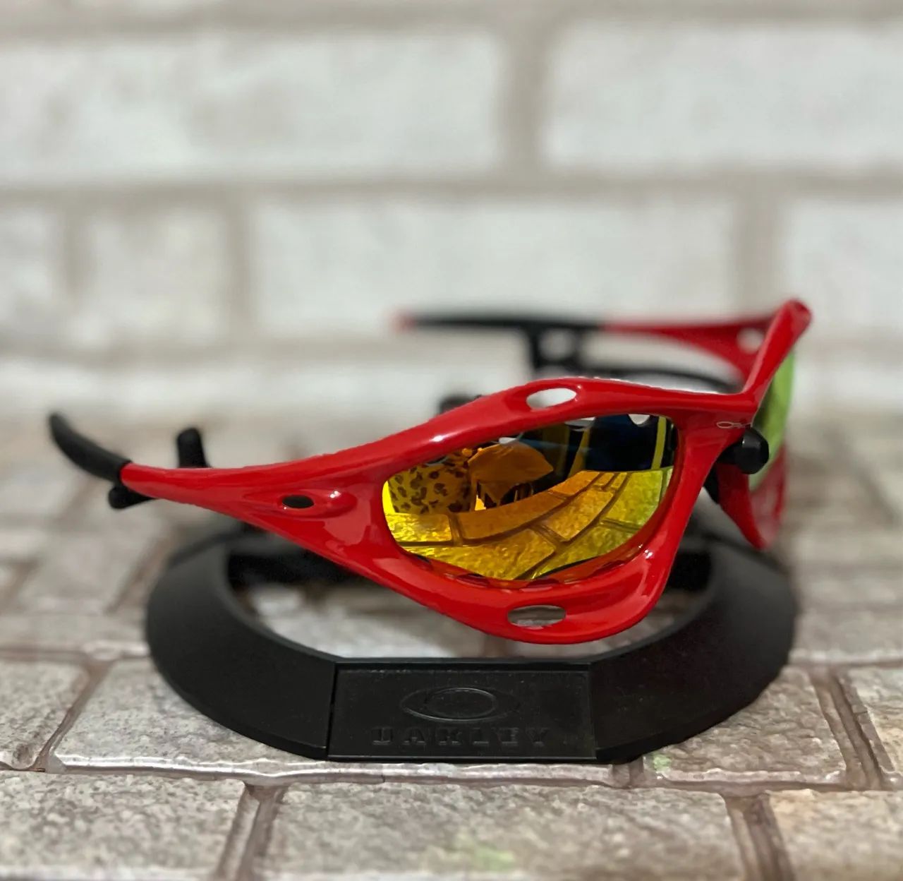 Óculos Oakley Racing Water Jacket Vermelho  - Foto 3