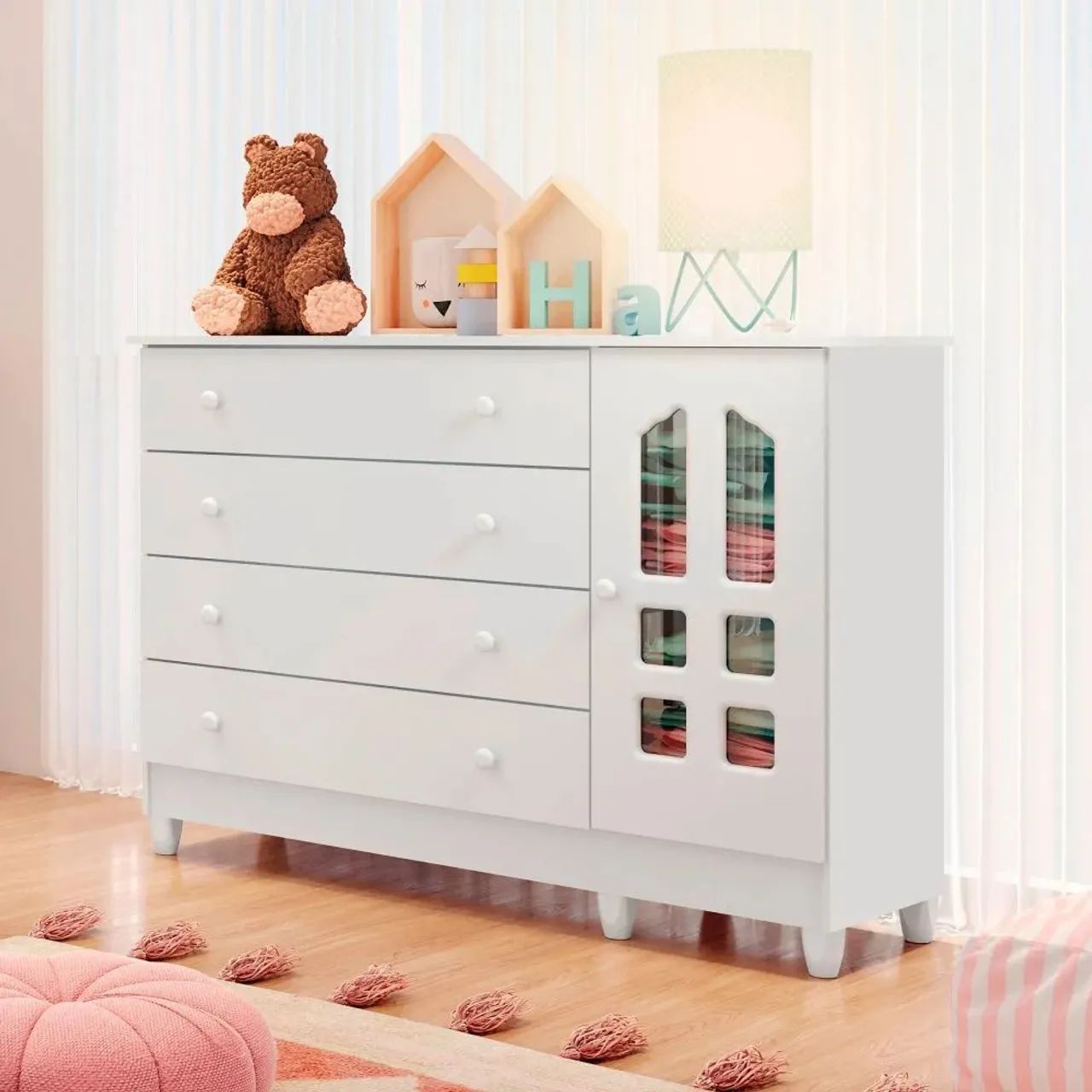 CÔMODA INFANTIL SELANA (MONTAGEM GRÁTIS)