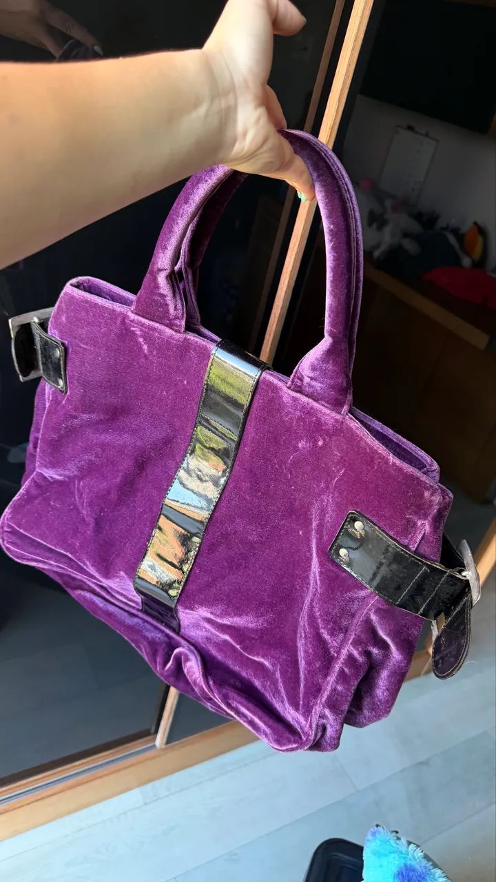 Bolsa roxa grande  - Foto 2