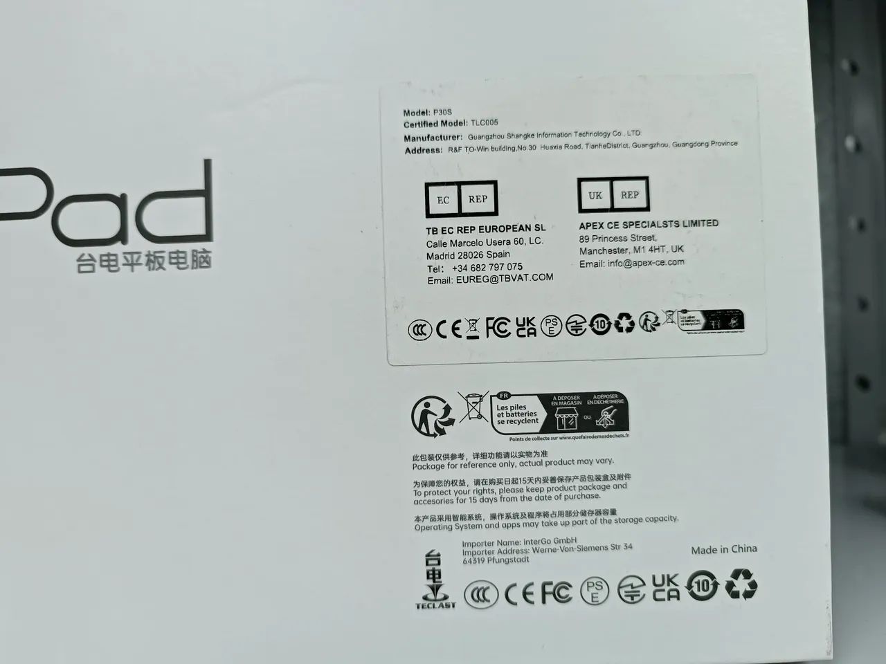 Tablet Teclast T pad - Foto 2