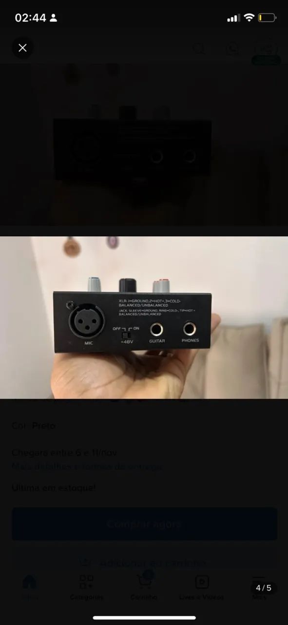 Interface De Áudio Arcano Ot-1 Usb Pre-amp (Usado) - Foto 5