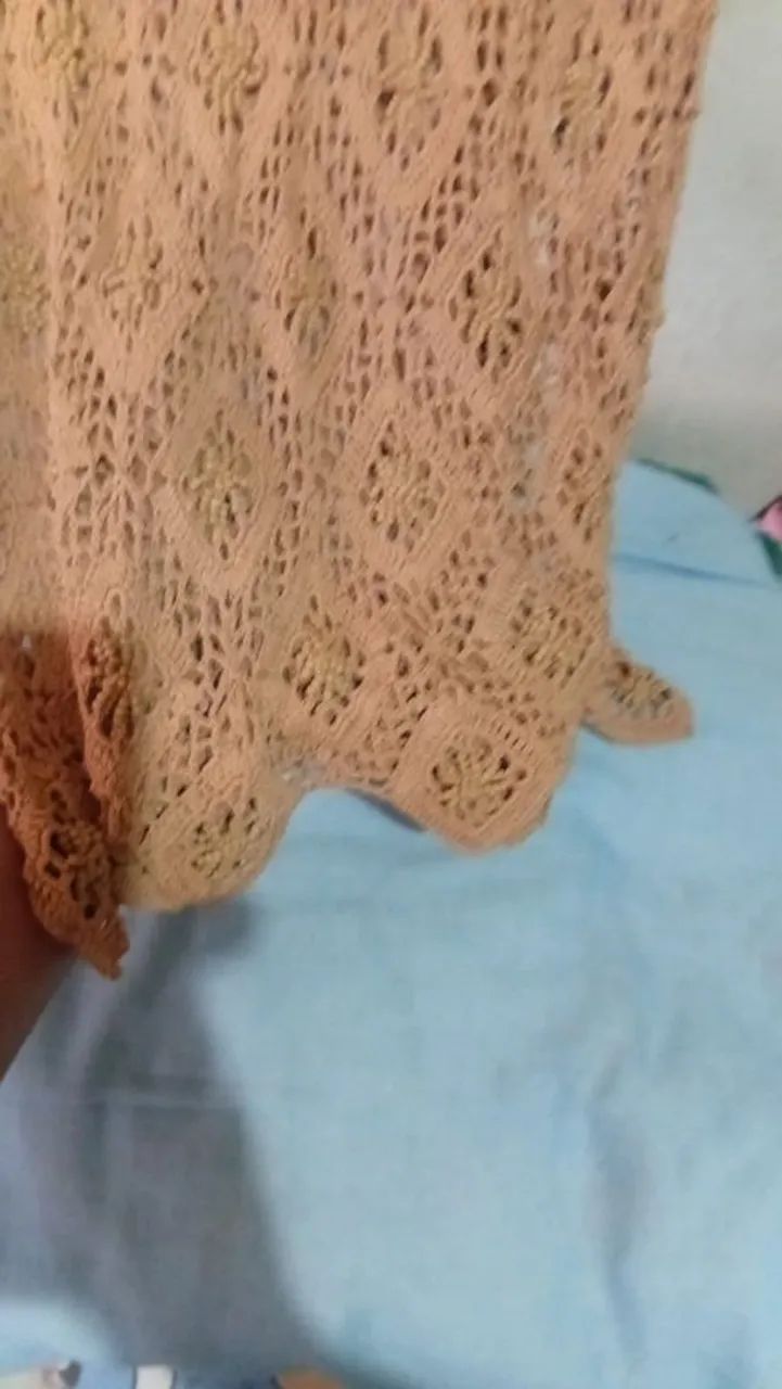 Vestido de croche longo elegante  - Foto 5