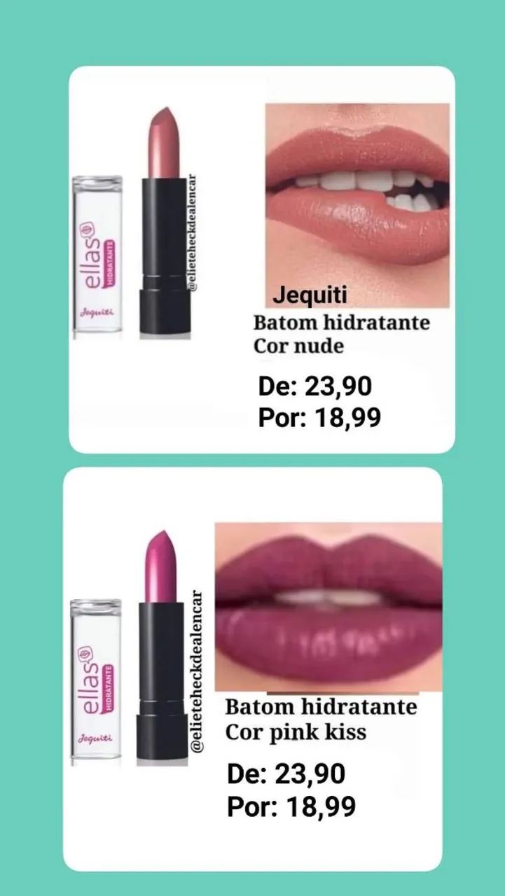 Batom Jequiti matte e hidratante  - Foto 3