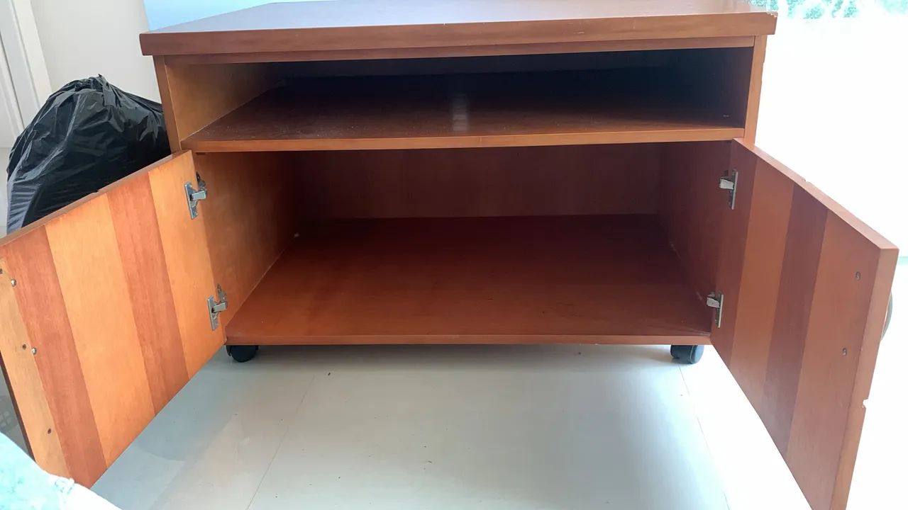 Rack Madeira de canela Maciça 100x70cm  - Foto 2