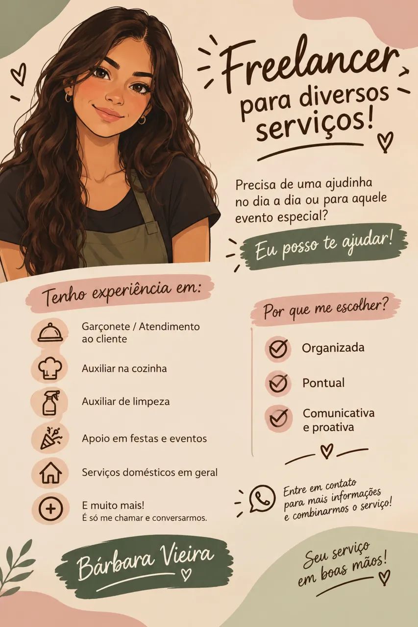 Freelance para serviços diversos