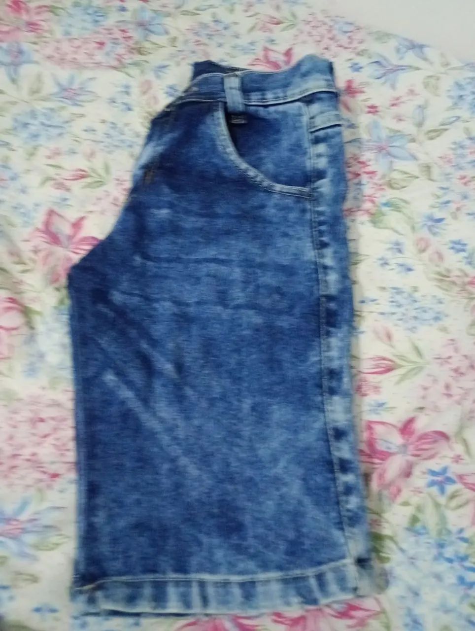 Bermuda jeans tamanho 10 - Foto 4
