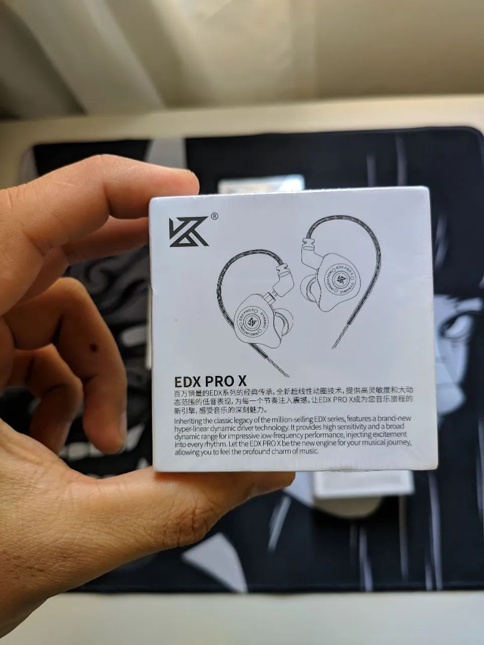 Fone KZ EDX Pro X, cabo sem microfone, Cor Preta - Foto 2