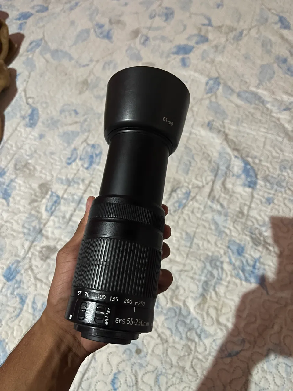 lente canon 55 250 stm