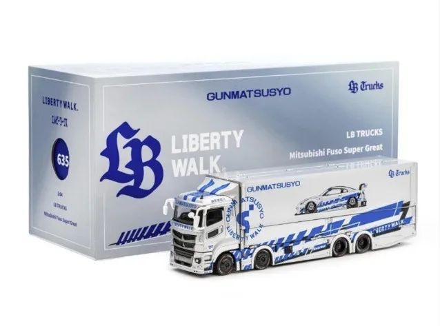 Liberty Walk Hino Truck ミニカー Caminhão GCD Liberty Walk 1:64 - Lacrado - Hobbies e coleções