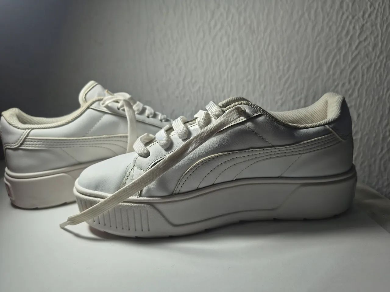 tênis puma carina platform branco 36 - Foto 4