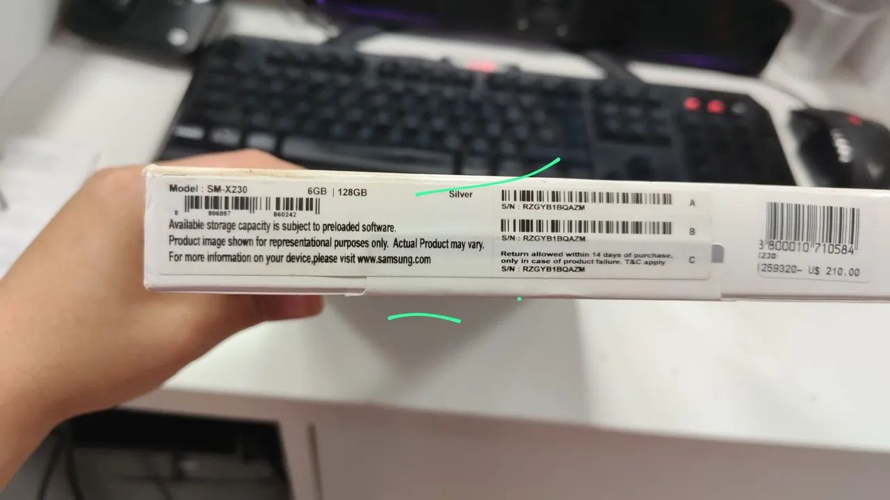 Tablet Samsung A11+ lacrado temos preto e prata 128 gb  - Foto 3
