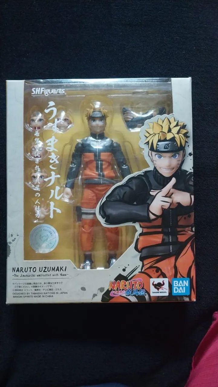 Naruto Uzumaki Shippuden SH Figuarts 3.0 NA CAIXA COM TUDO - Foto 2