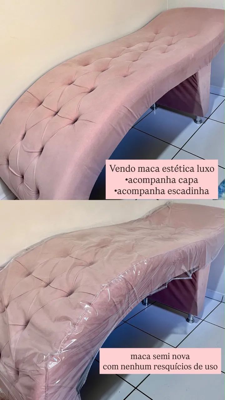 Maca Estética Luxo Rosa Capitonê - profissional 