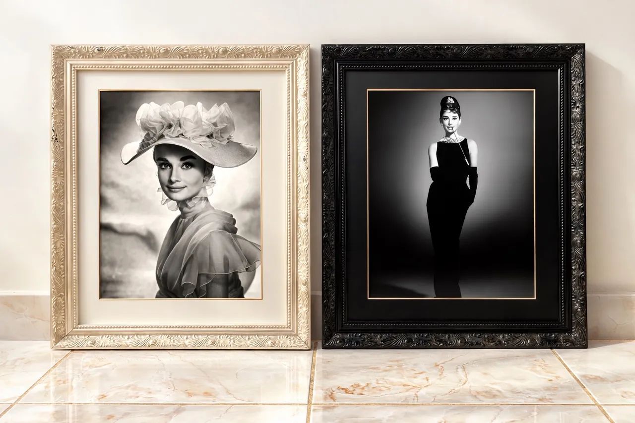 Quadros Audrey Hepburn (bonequinha de luxo) Black and White