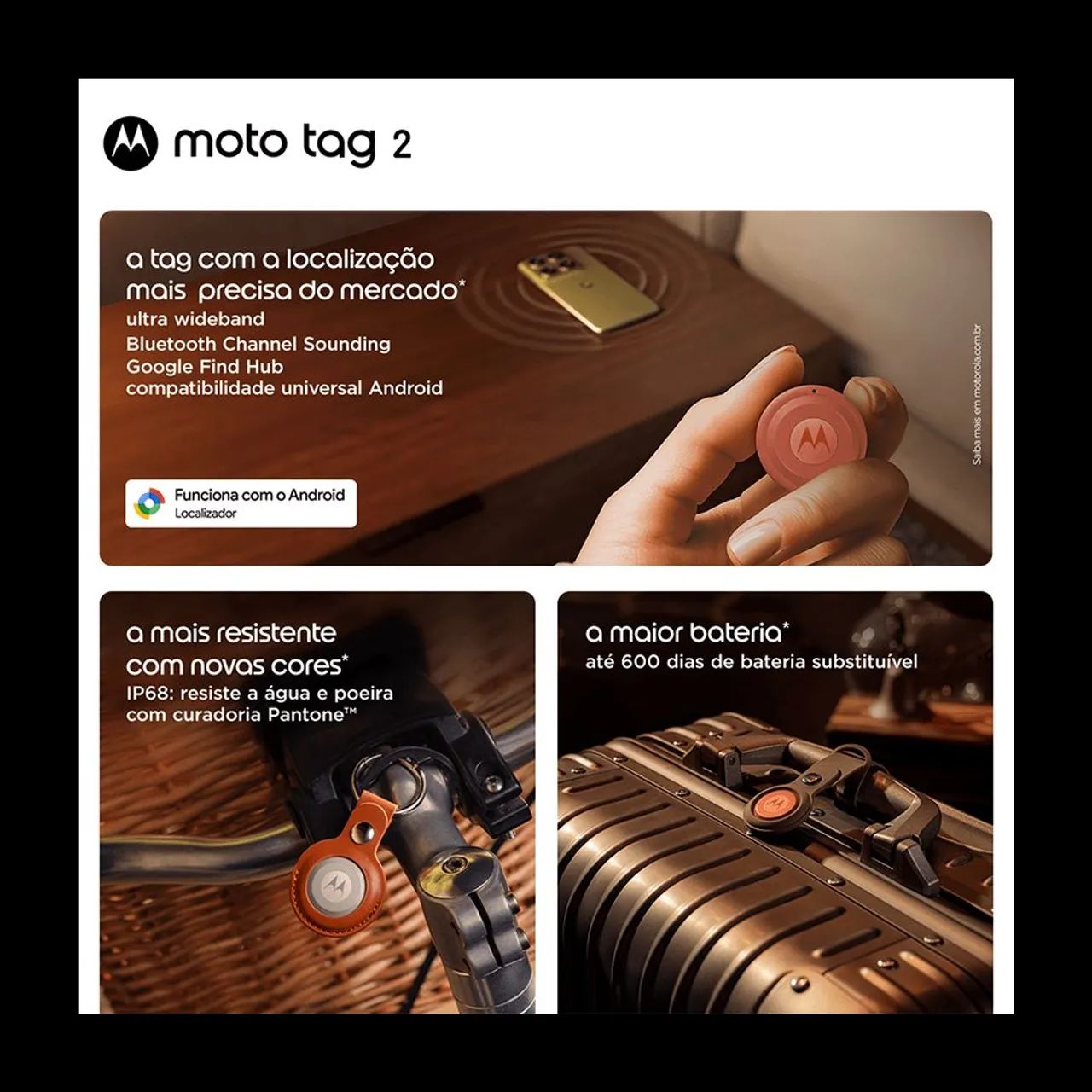 Moto tag 2 rastreador bluetooth  - Foto 2