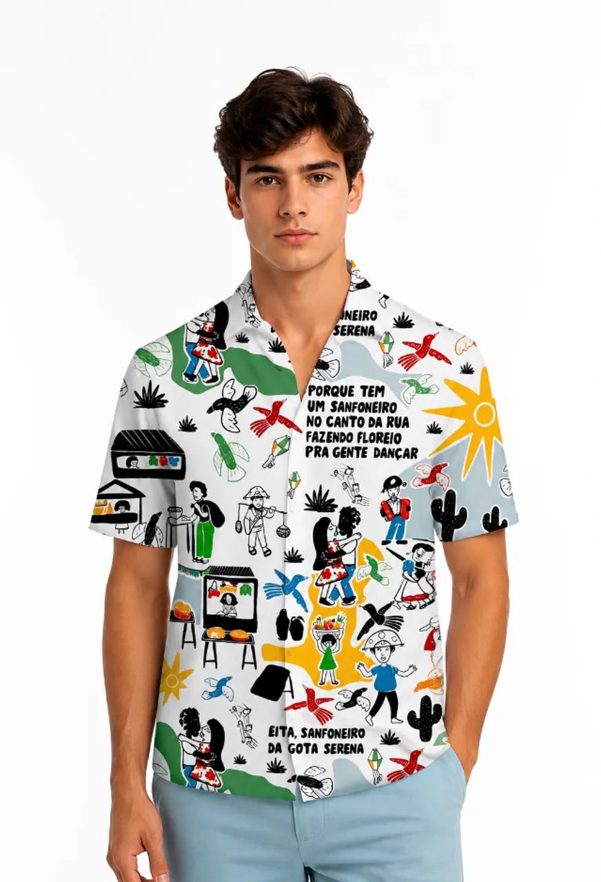 Camisa Estampa Regional - Foto 5