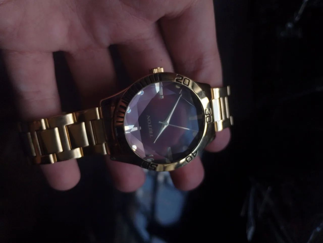 Relógio Triton Evewear Gold MX228 - Foto 4