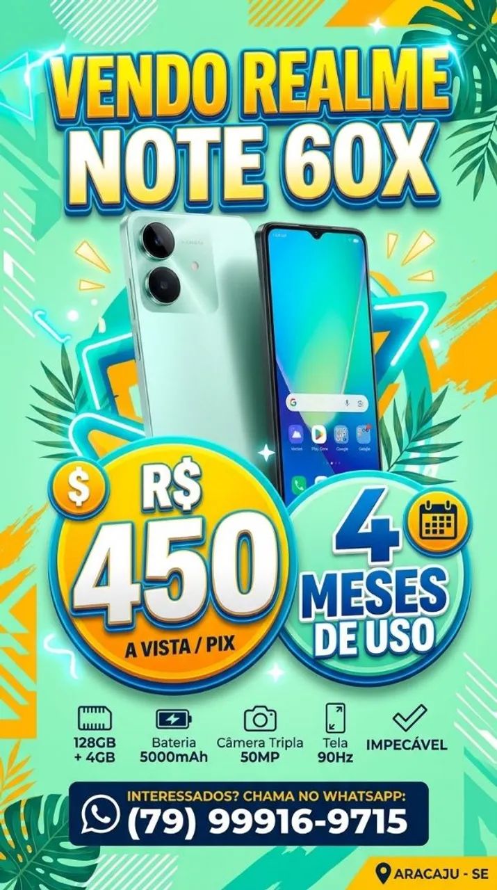 Realmi note 60x