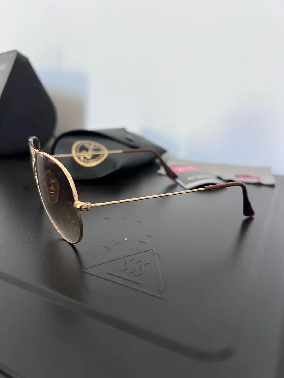 Ray Ban aviador dourado - Foto 2