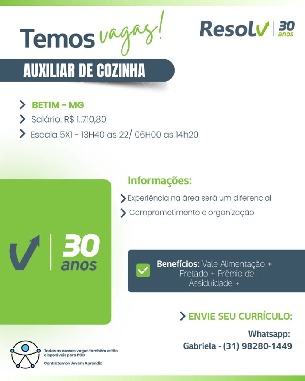 AUXILIAR DE COZINHA - BETIM