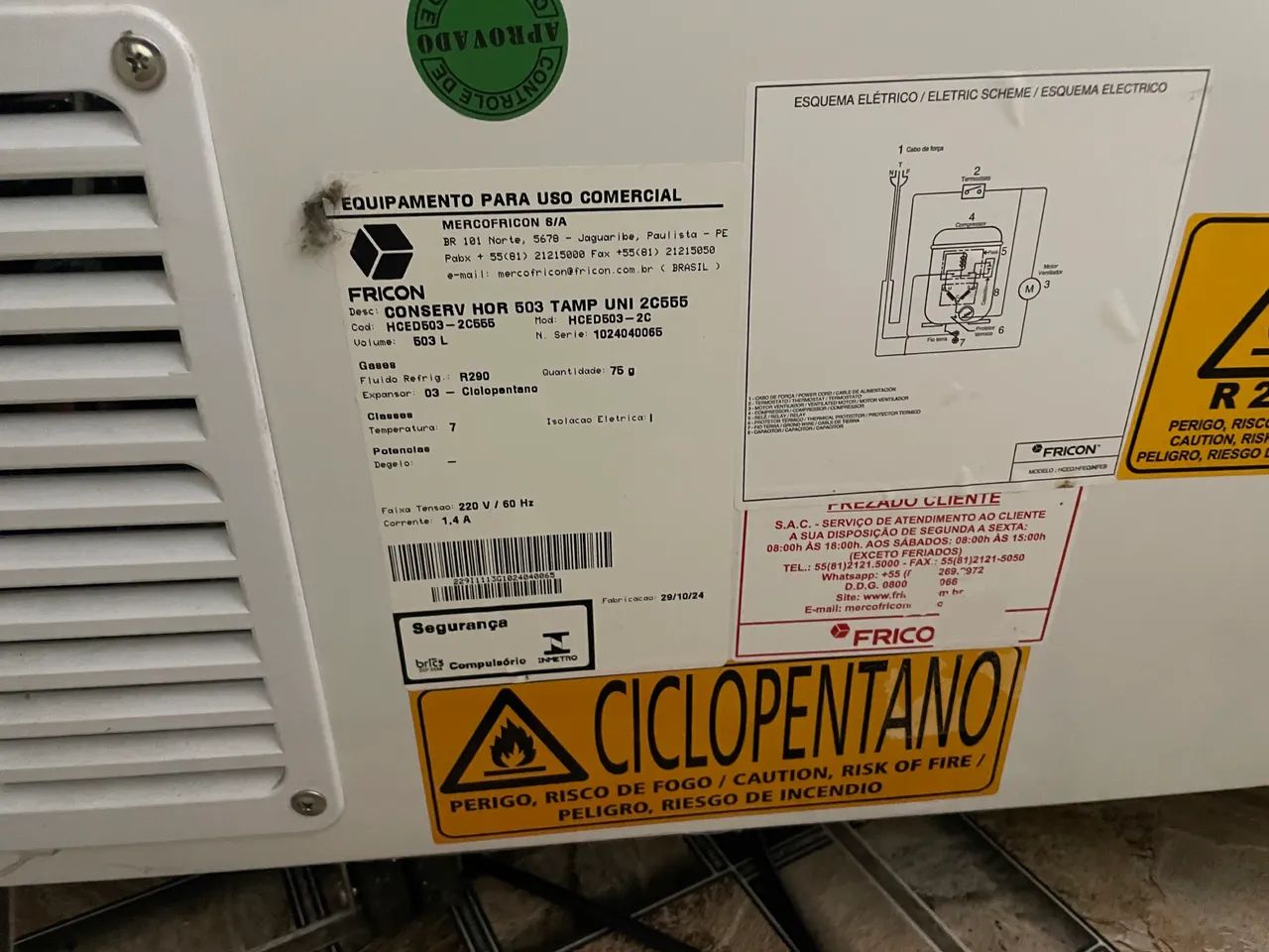 Freezer Fricon 503L! 6 meses de Uso - Foto 4
