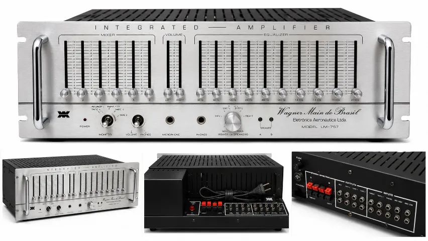amplificador com mixe e equalizador