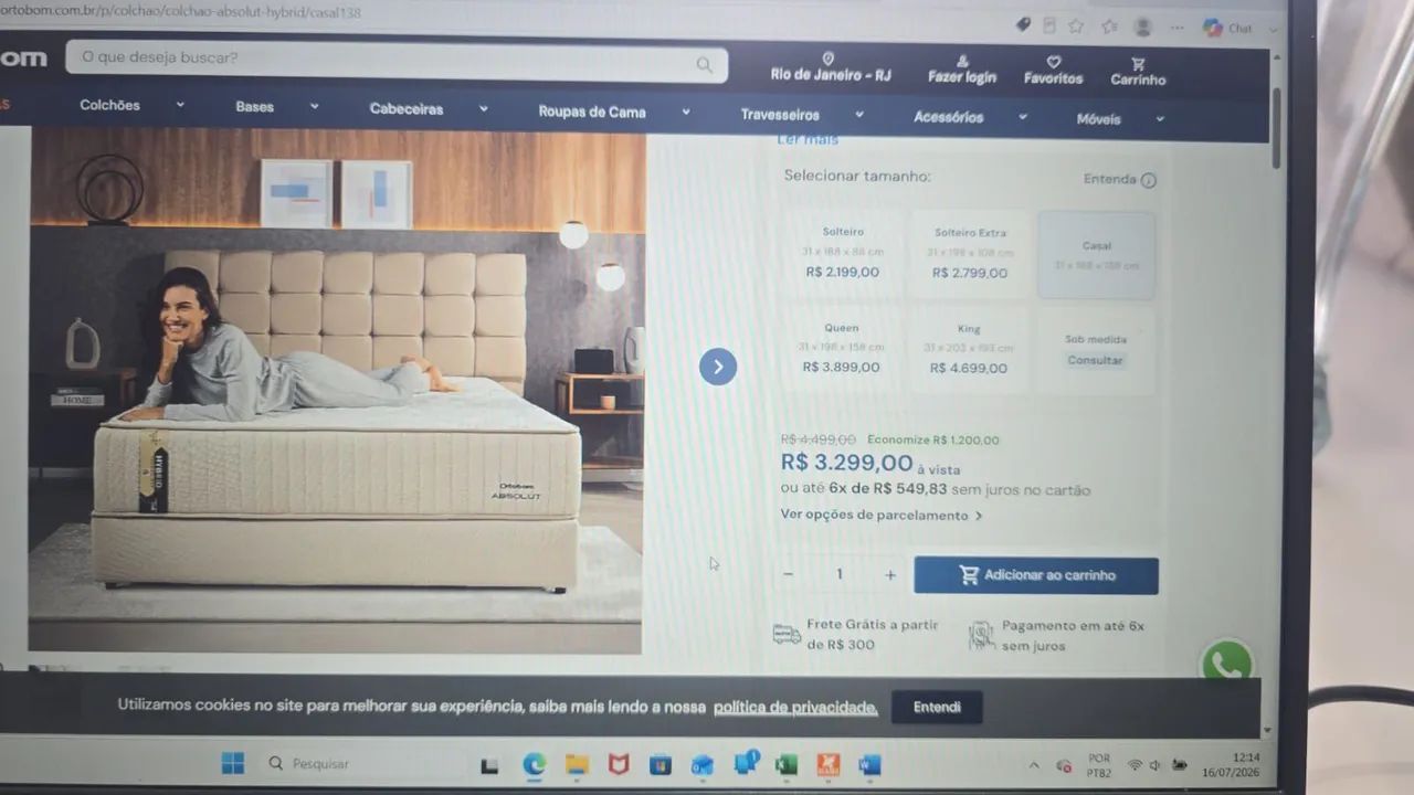 Colchão casal NOVO - Foto 3