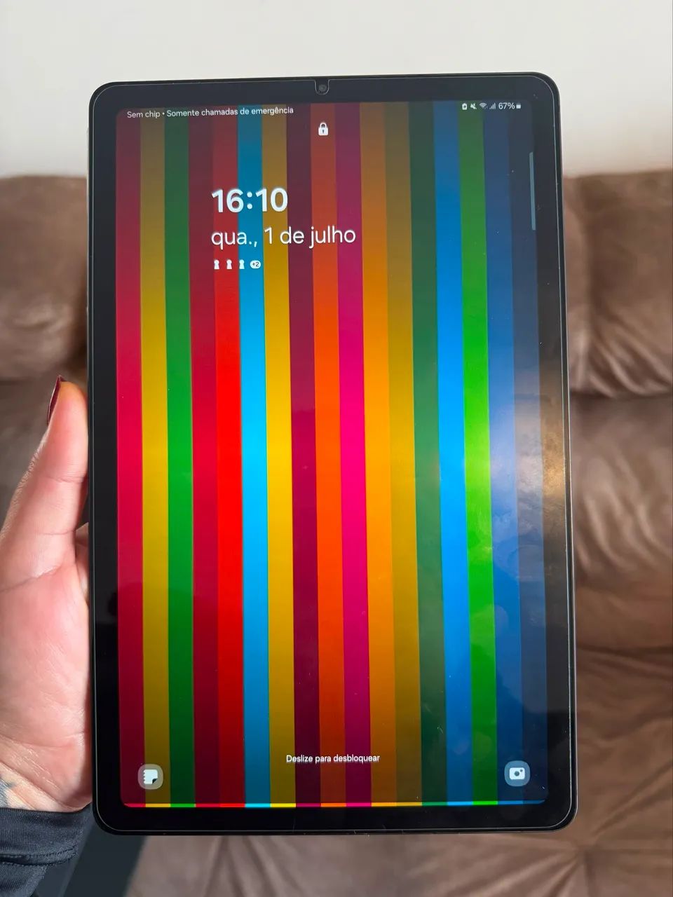 Tablet Samsung S6 Lite 128GB chip e wifi com caneta - Foto 4