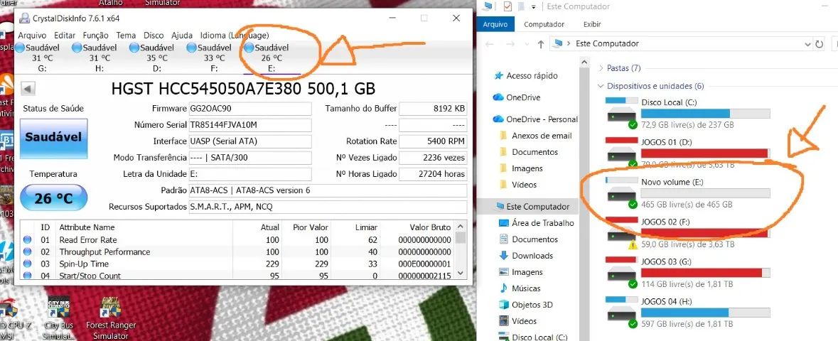 02 HDS  de pc 1 tb e 01 HD de notebook 500 gigas      - Foto 4