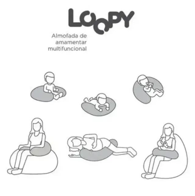 Almofada De Amamentação Loopy Milkshake - Foto 2