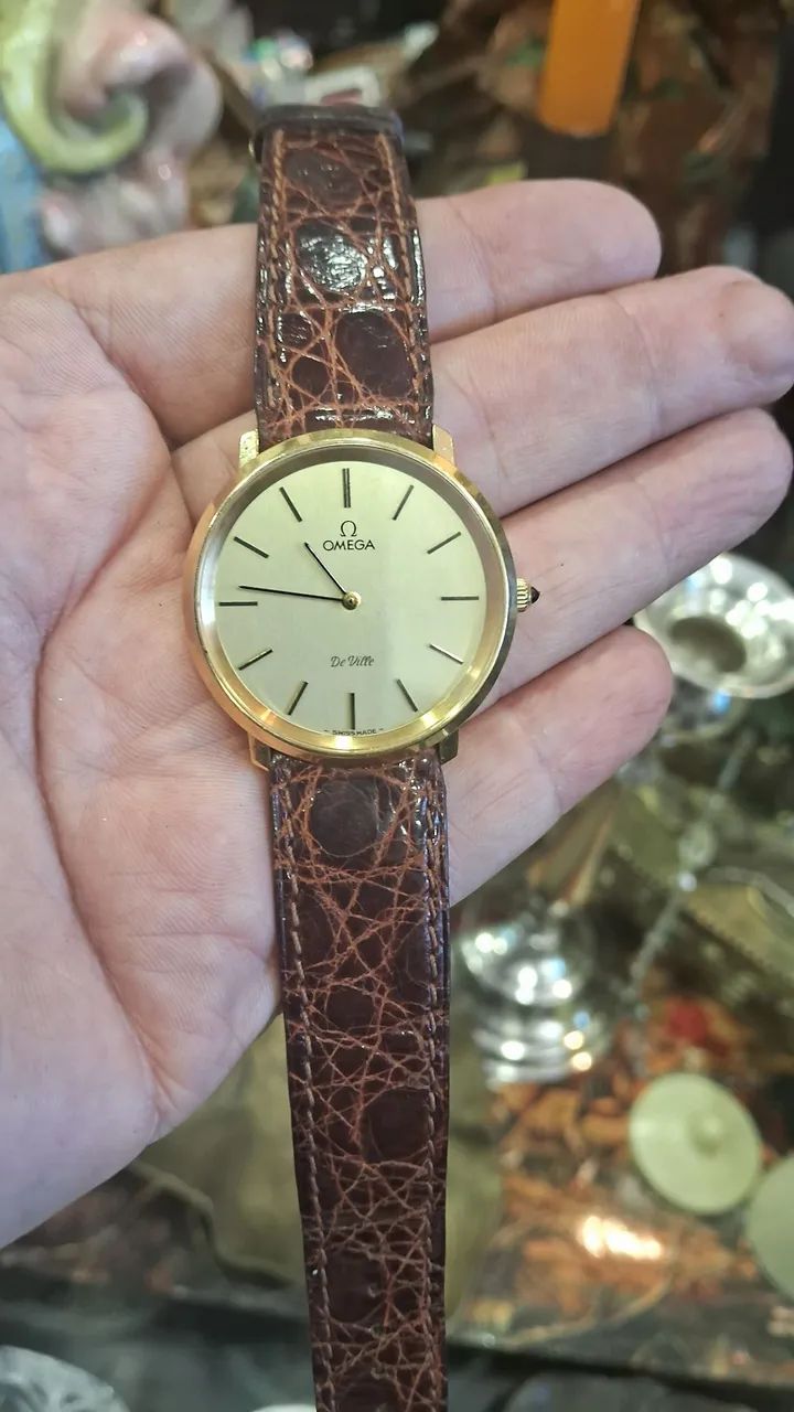 Relógio Omega De Ville com caixa dourada e pulseira Original  - Foto 3