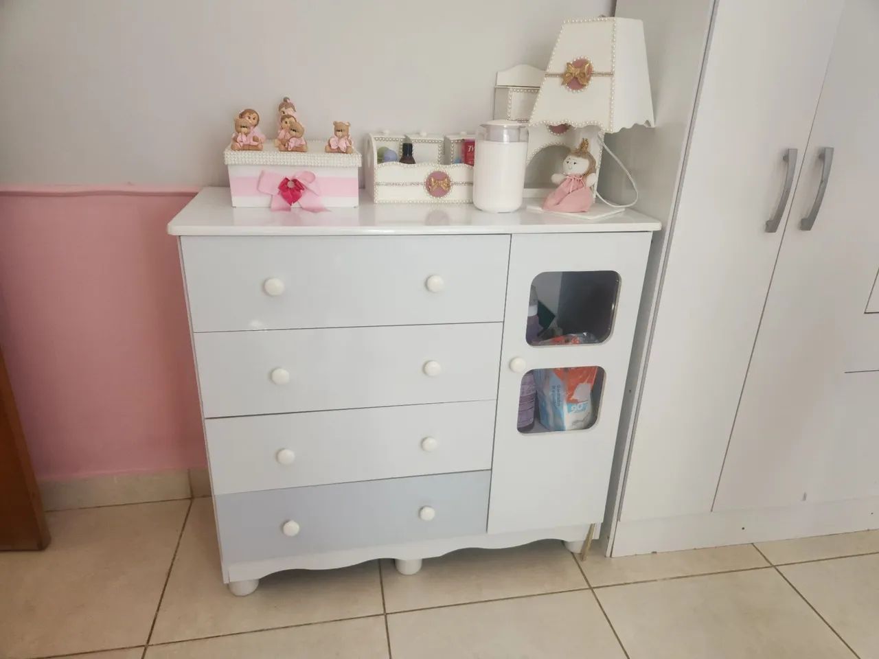 Cômoda e guarda roupa infantil  - Foto 2