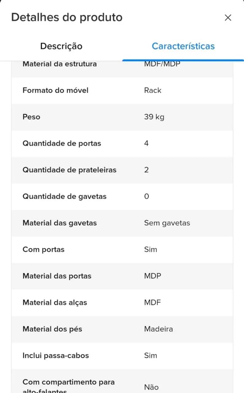 Móvel  Rack de sala  - Foto 5