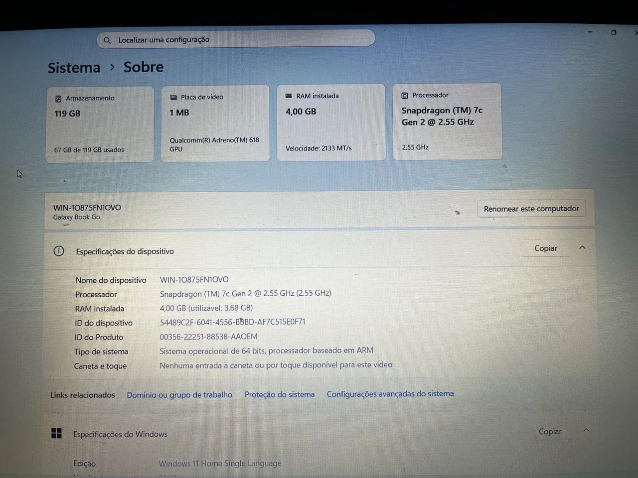 Notebook Galaxy Book Go - Foto 5