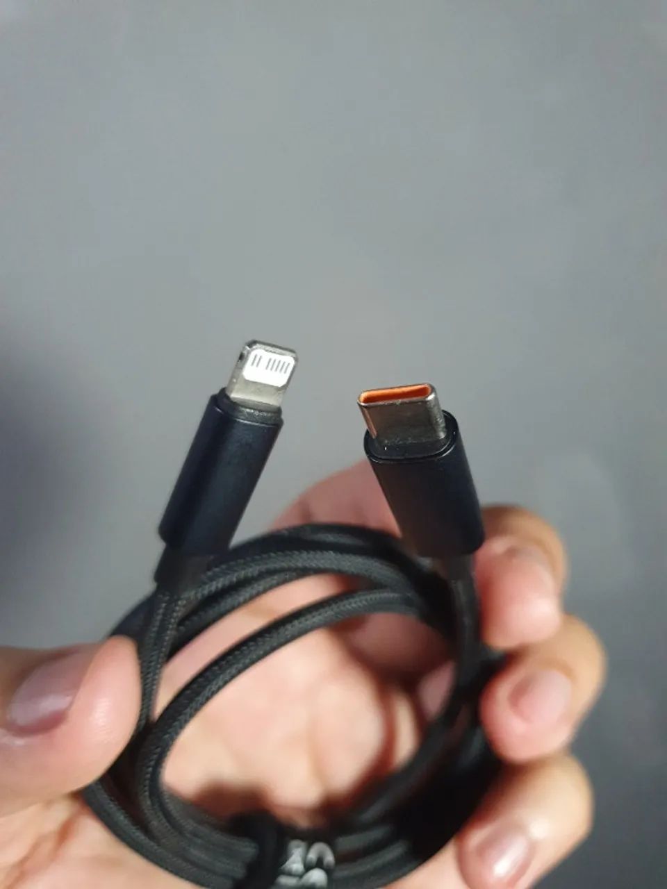 Cabo baseus para iphone reforçado - Tipo C para Lightning - Foto 3