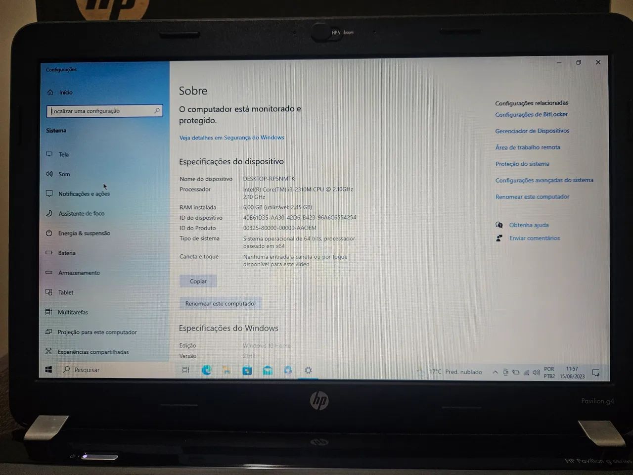 notebook hp 1135br windows 10 - Foto 3
