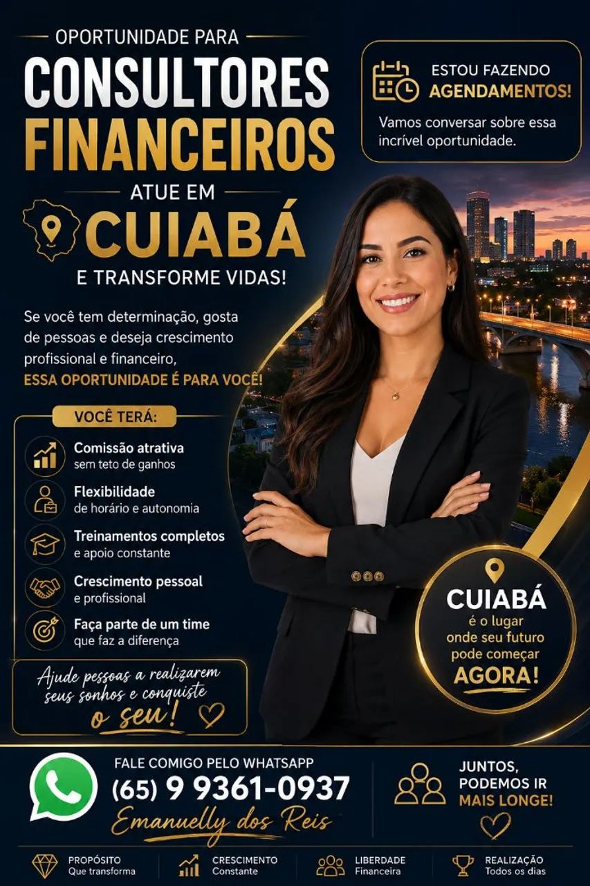 Vaga: Consultor(a) Financeiro(a) 