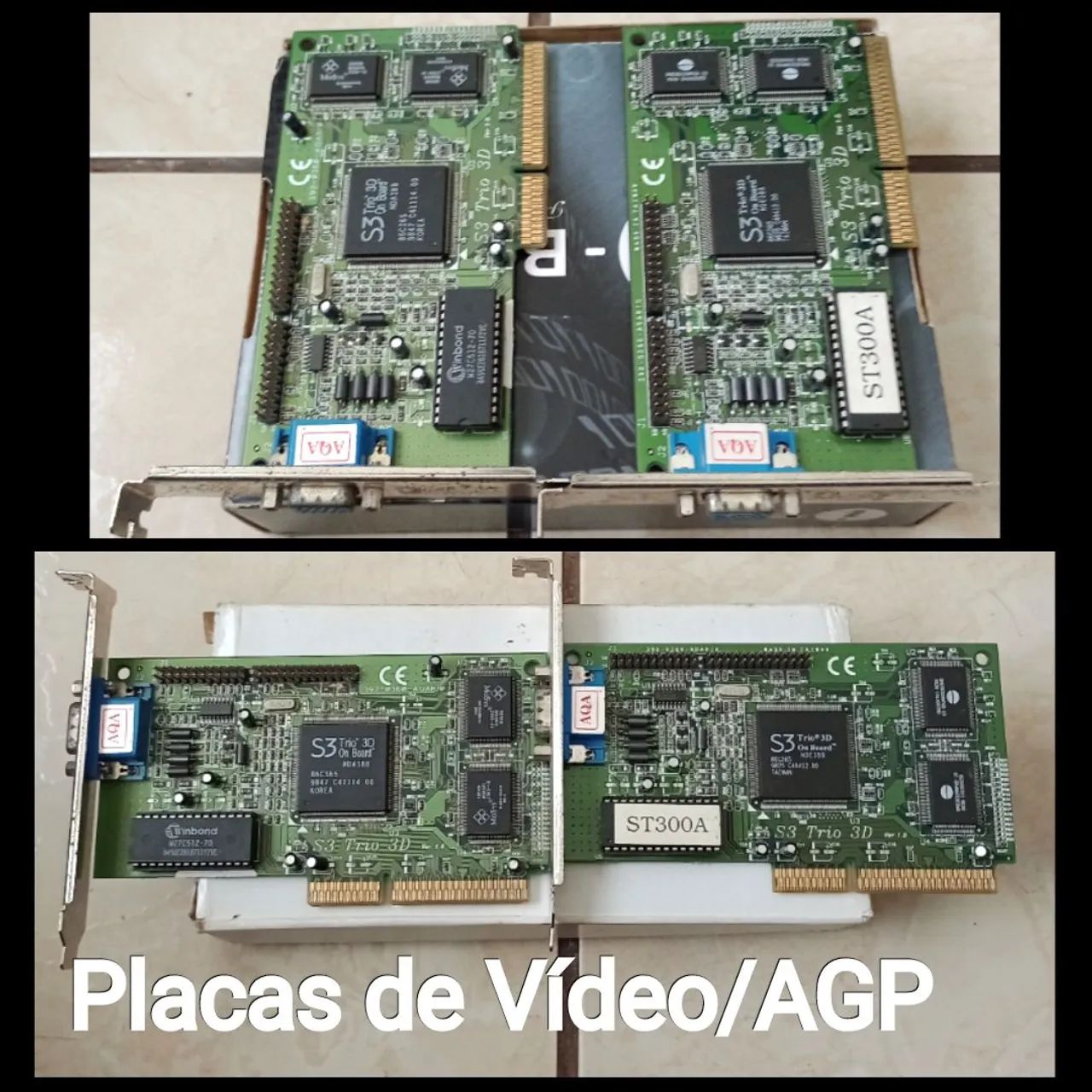 2/PLACAS DE VÍDEO SLOT ( AGP ) PC ANTIGO 