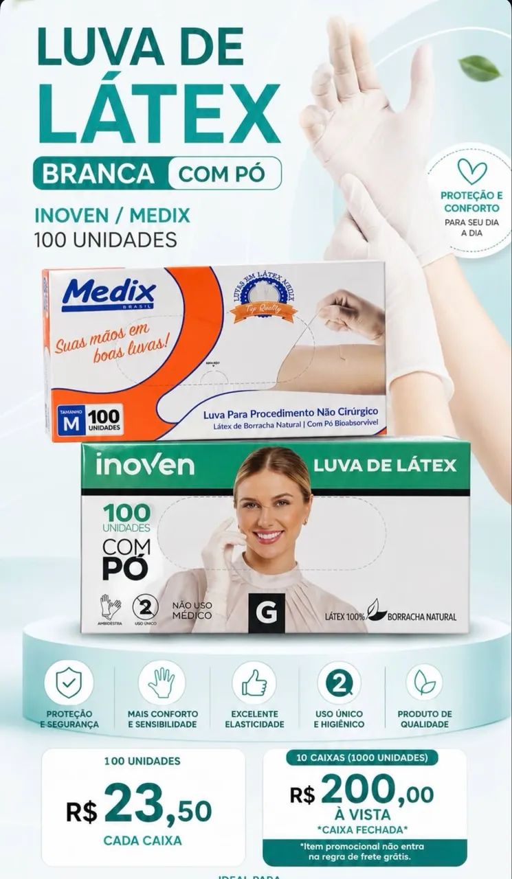 Luvas para procedimento  - Foto 4