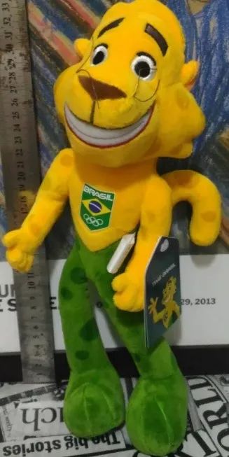 Boneco Ginga mascote Time Brasil