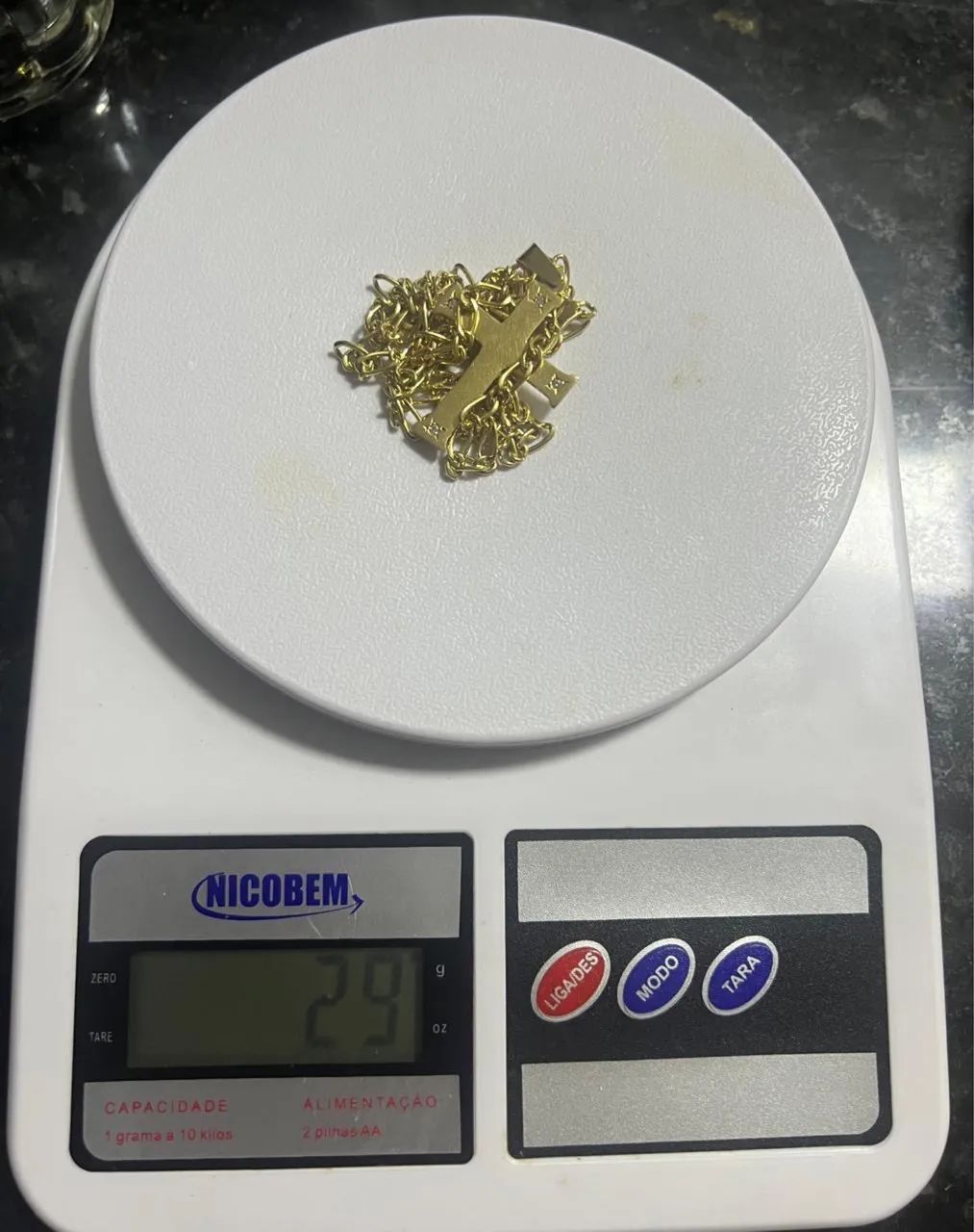 Cordão ouro com PROCEDÊNCIA - Foto 2