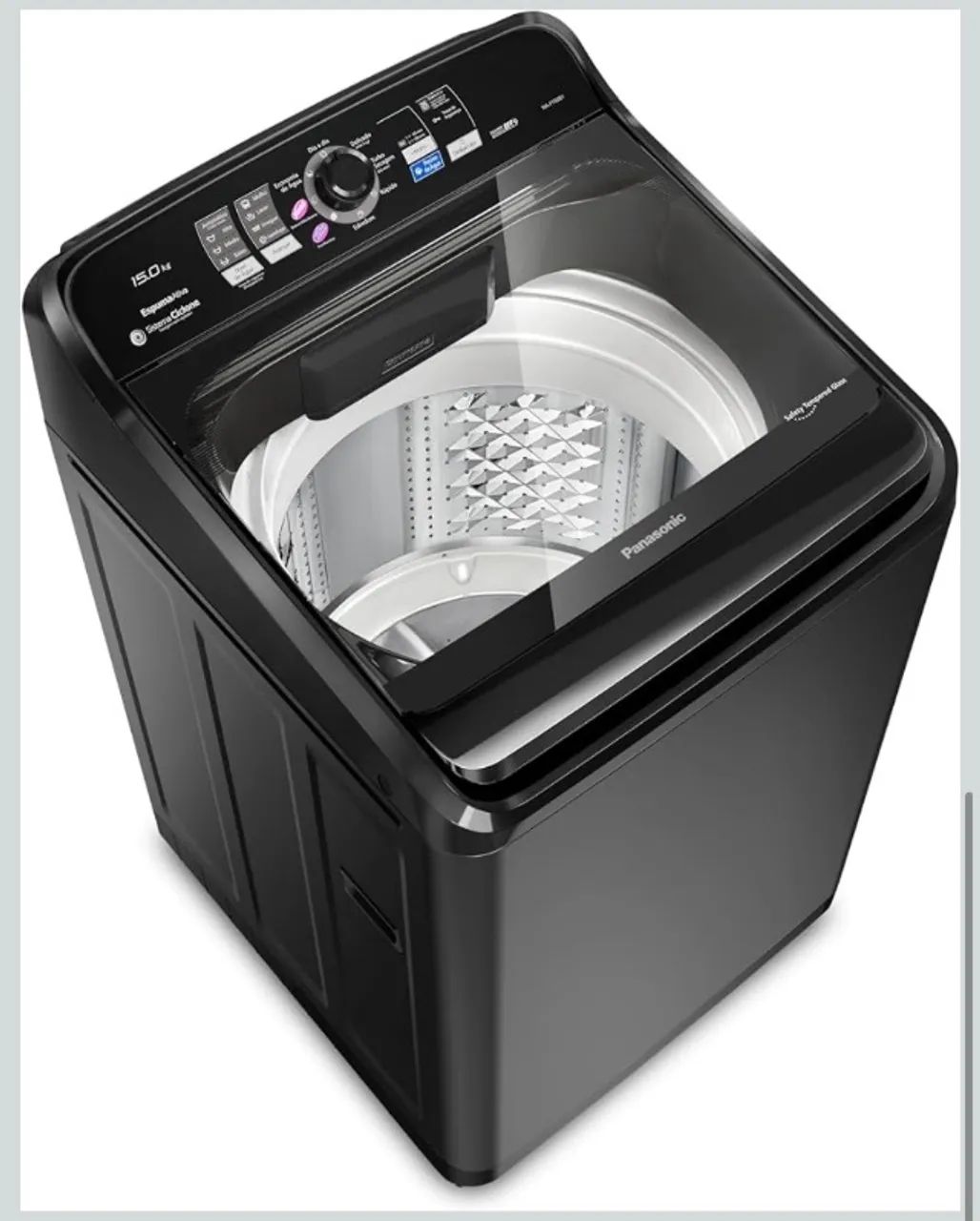 Máquina de Lavar Panasonic 15kg Titânio 127V - Modelo NA-F150B1T - Foto 2