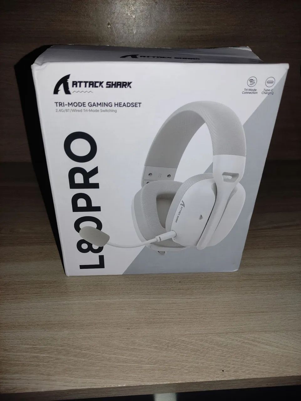 Attack Shark l80 pro, headset sem fio  - Foto 3