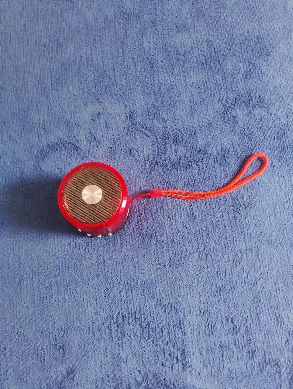 Mini Caixa de Som Bluetooth WS-887 Vermelha - Foto 2