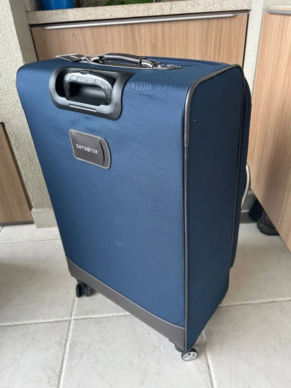 Mala Grande Samsonite Azul 32 Polegadas - Foto 3