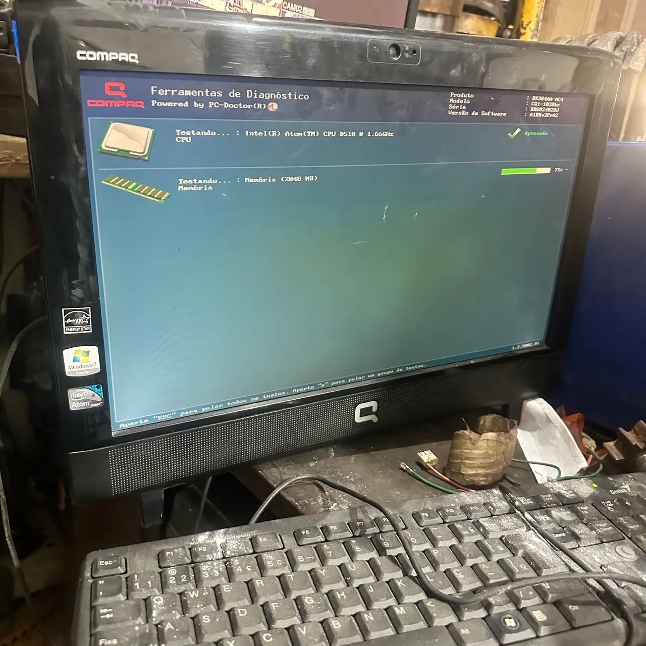 Compag Átomos cpu D510@1,66Ghz para concerto ou aproveitar peças   - Foto 3