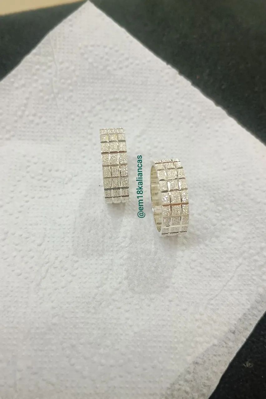 Modelo exclusivo Alianças Em Prata  - Foto 2